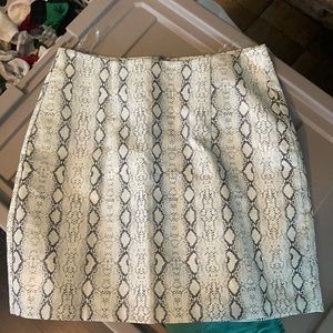 Faux Leather Snakeskin skirt